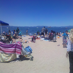 Lake Tahoe has a beach?