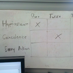 Three Times = Enemy Action