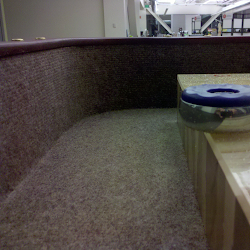 Chris makes an impressive shuffleboard shot